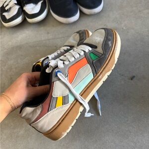 Zara Mens Colorful Low-Top Sneakers